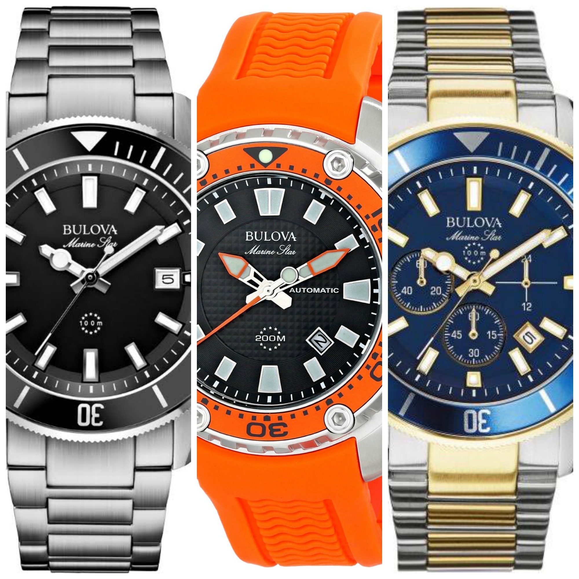 6 Best Selling Bulova Marine Star Watches For Men. Most Popular