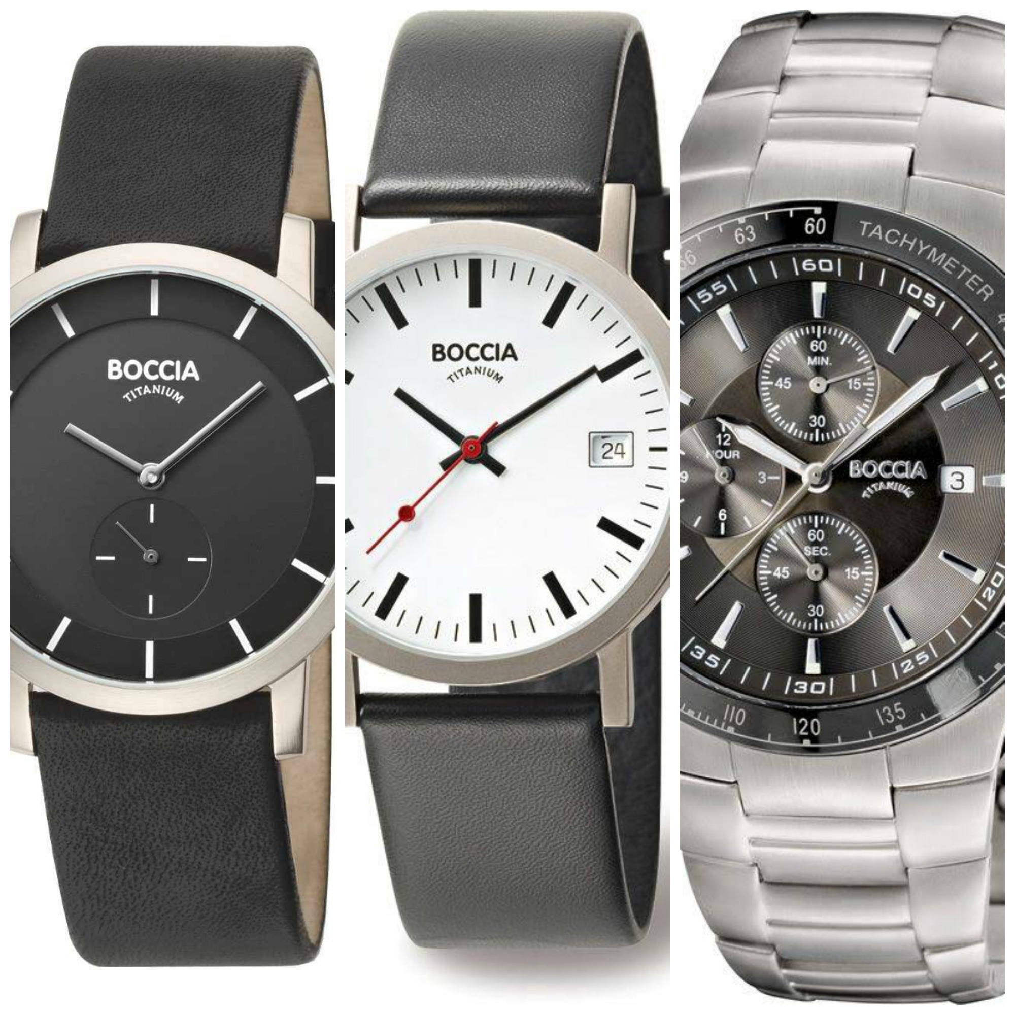 titanium watches boccia