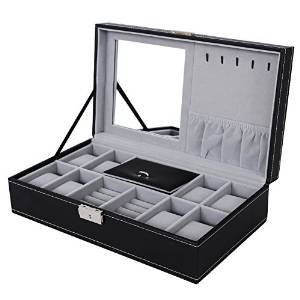 Songmics Elegent Christmas Gift Watch Box Storage watch organiser