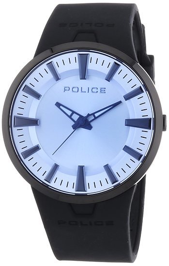 Police 14003JSB-04 Mens Dakar Light Grey Rubber Strap Watch