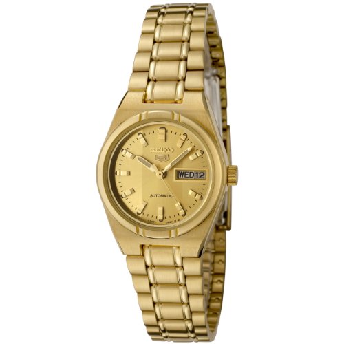 Seiko Women's SYM600K Gold Stainless-Steel Automatic Watch with Gold Dial