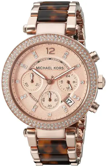 MK5538 Michael Kors Rose Gold & Tortoiseshell Watch