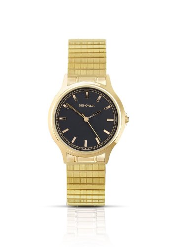 Sekonda 3141B Gents Gold Plated Expander Bracelet Watch
