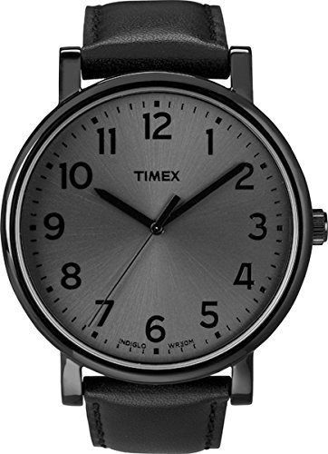 Timex Original Unisex Quartz Watch with Analogue Display and Black Leather Strap