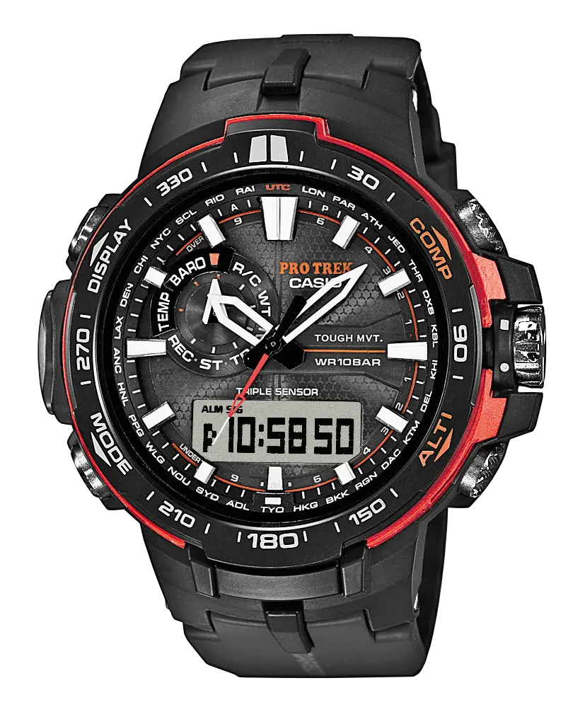 Casio Pro Trek Tough Solar PRW-6000Y-1ER Mens Wristwatch Multiband 6
