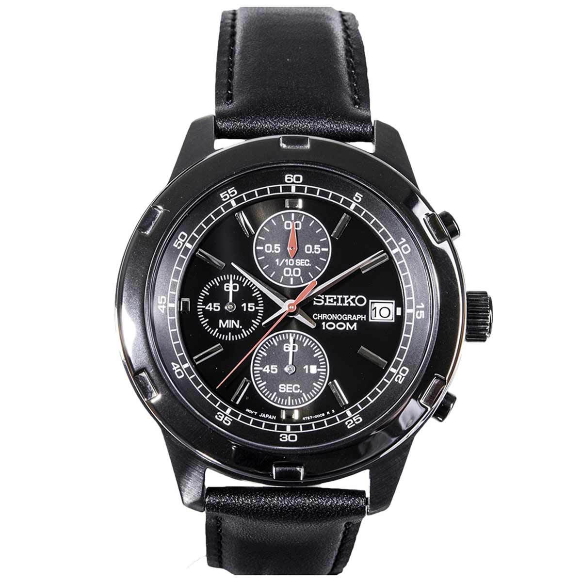 seiko watches with leather straps