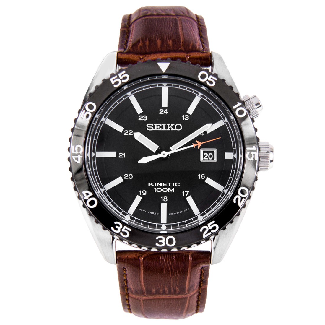 seiko watches with leather straps