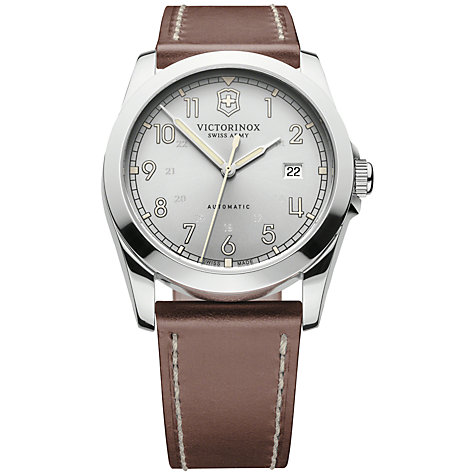 Victorinox Swiss Army Classic Men's Watch XL Analogue Automatic Leather 241566 Infantry