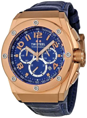 TW Steel Men's Quartz Watch CEO TECH TWCE4003 with Leather Strap