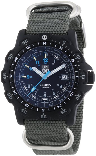 Luminox 8823.KM Men's Watch Analogue Quartz Bracelet Textile Grey