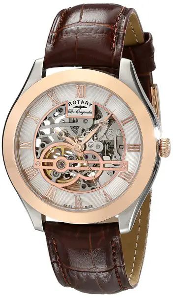 GS90511/21 Gents Rotary Stainless Steel and Rose Gold Plated Les Originales 'Jura' Watch