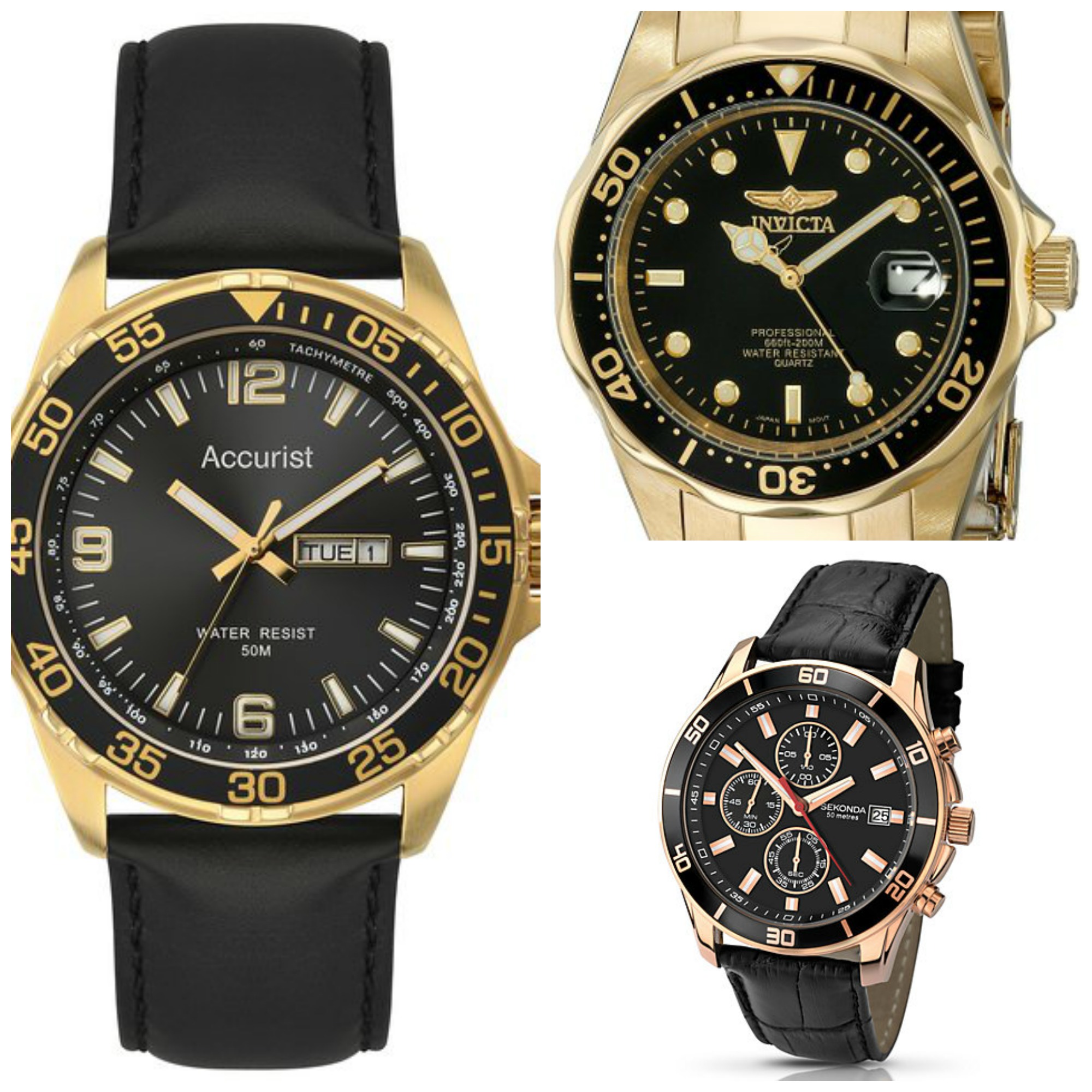 The Best Men's Black & Gold Watches For All Budgets