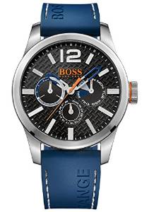 Hugo Boss Orange 1513250 Stainless Steel Case Blue Rubber Mineral Men's Watch