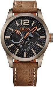 Hugo Boss Orange Mens Paris Brown Leather Strap Black Dial 1513240