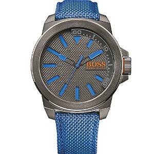 1513008 Boss Men's Watch Analogue Quartz Bracelet and Blue Textile Cover