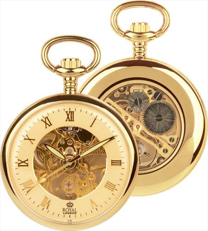 PVD Gold Pocket Watches 90002-03