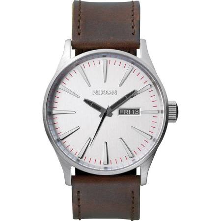 Nixon The Sentry Leather Watch