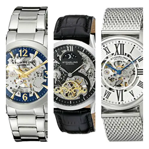 stuhrling skeleton watch