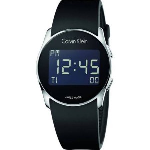 calvin klein future digital black dial watch