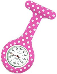 Pink bubble nurses watch Fashion Silicone Nurse Watch Durable Brooch Fob Medical Watch by Lizzy
