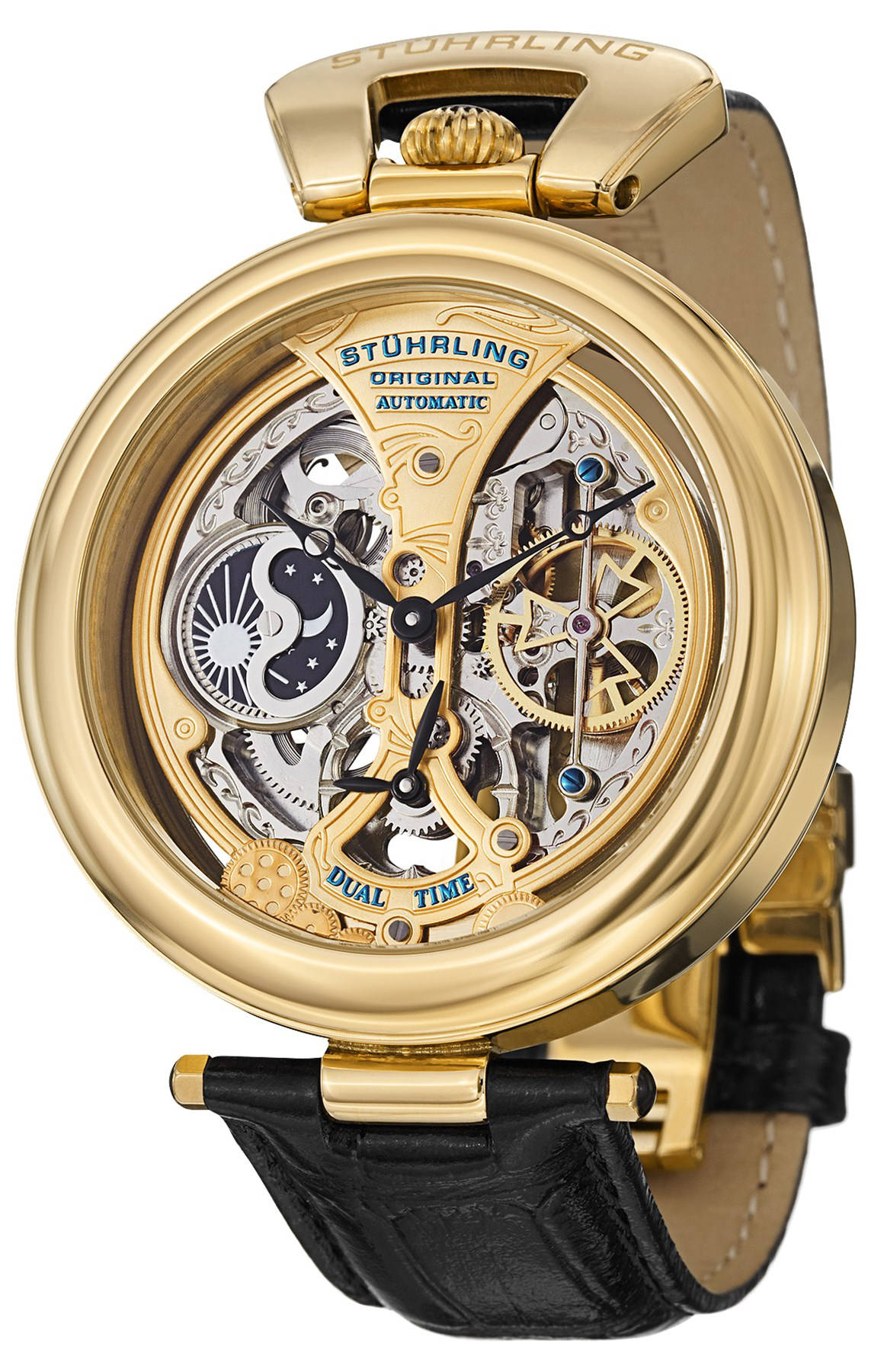 Stuhrling 127A.333531 automatic skeleton watch