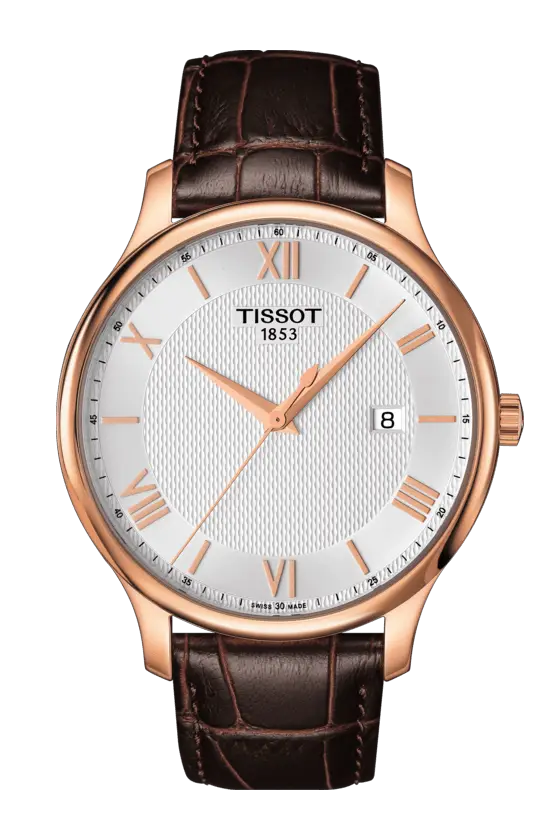 Tissot mens watch with rose gold finish T0636103603800