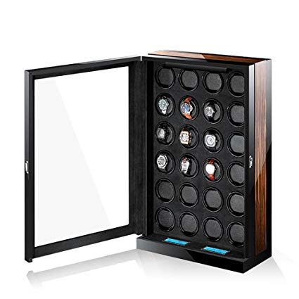 M&Q- Wooden 24 Automatic Watch Winder