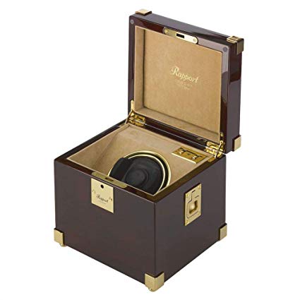 Rapport Captain's Mono Single Watch Winder in Mahogany