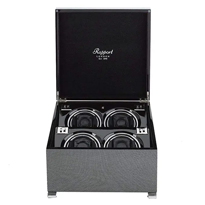Rapport Vogue Carbon Fibre Quad 4 Watch Winder