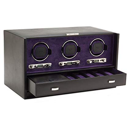 Wolf Blake Triple 2.7 Automated Mechanical Lockable Watch Winder