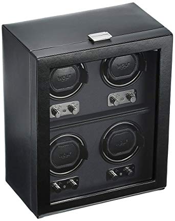 Wolf Designs 270602 Heritage Module 2.1 Four Watch Winder with Cover