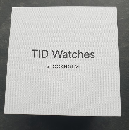 TID Watches Packaging White Box with logo