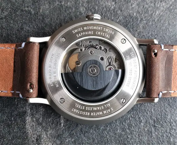 Lilienthal Berlin Watches exhibition caseback